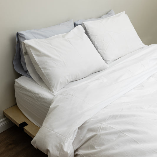 Dove White Percale Duvet