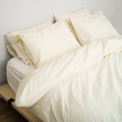 Yuzu Yellow Percale Duvet