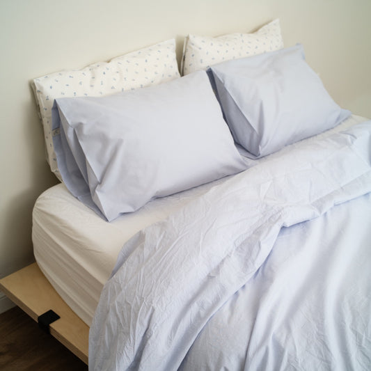 Mineral Blue Percale Duvet